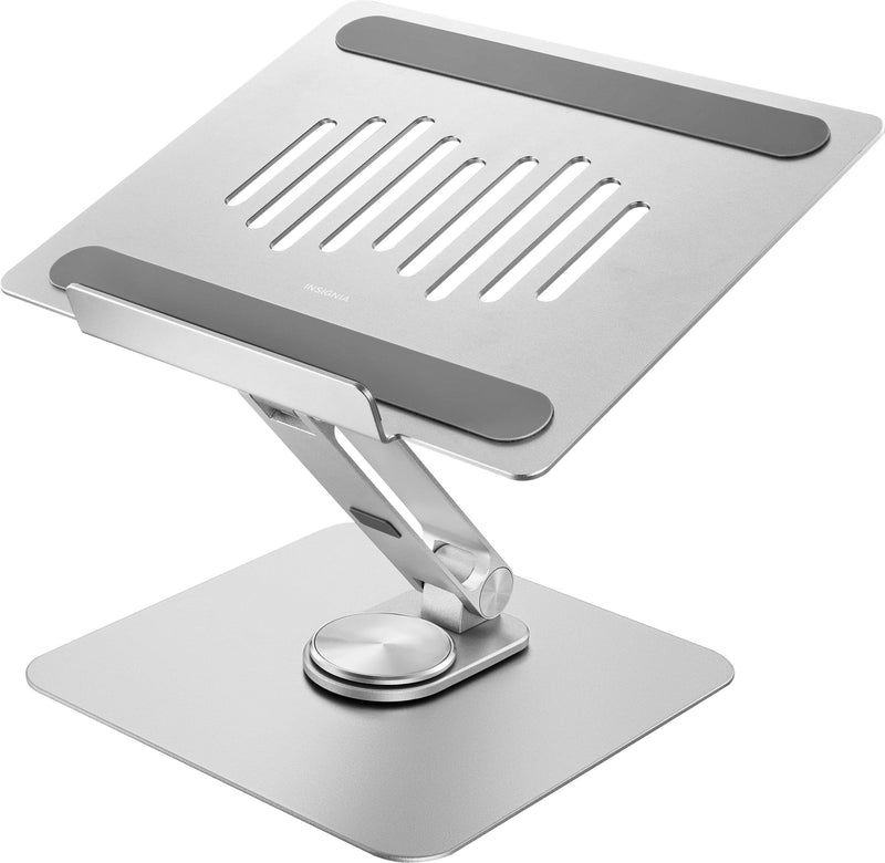 Insignia - Laptop Stand with Adjustable Height and Angle for Laptops up to 17 Wide - Silver