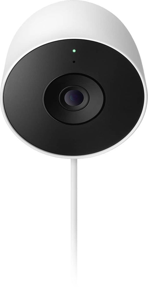 Google - Nest Cam Outdoor (wired 2nd gen) - 2K Video and Gemini - 1-Pack - Snow
