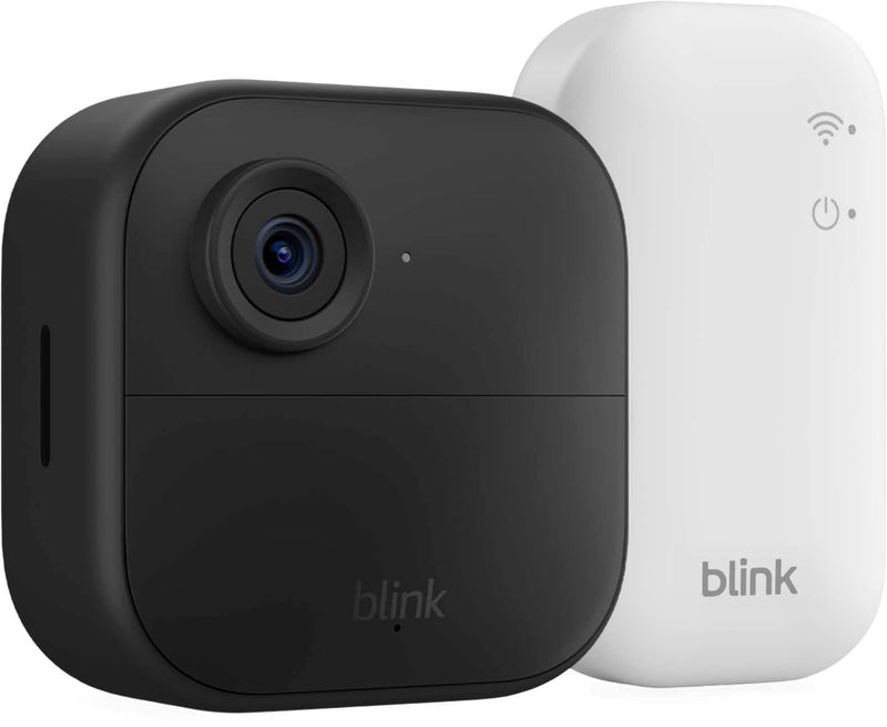 Blink - Outdoor 4  Wireless smart security camera two-year battery life 1080p HD. Sync Module Core included  1 Camera - Black