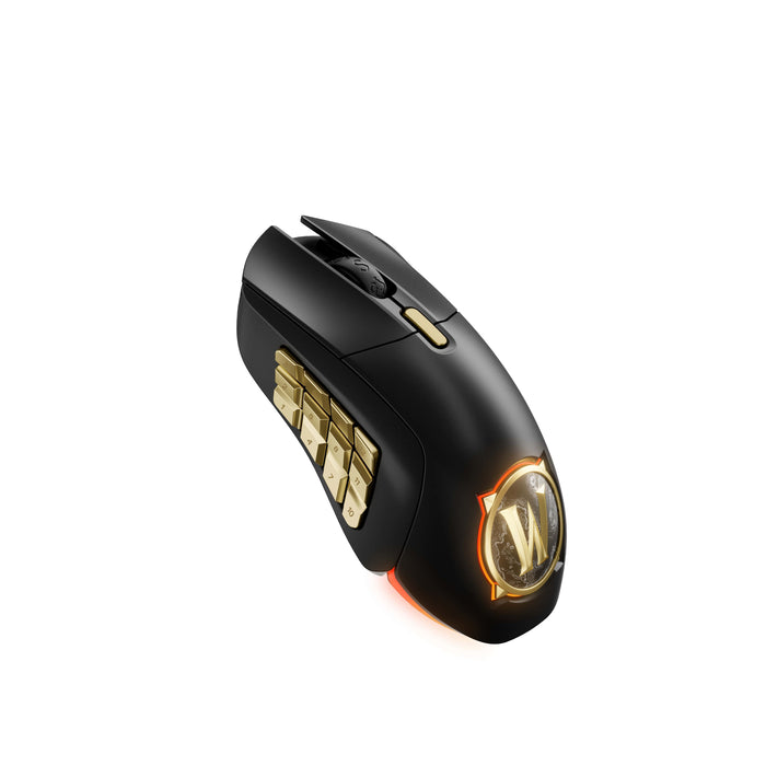 SteelSeries - Aerox 9 Wireless World of Warcraft Edition RBG Optical Gaming Mouse with 18 Programmable Buttons - Black