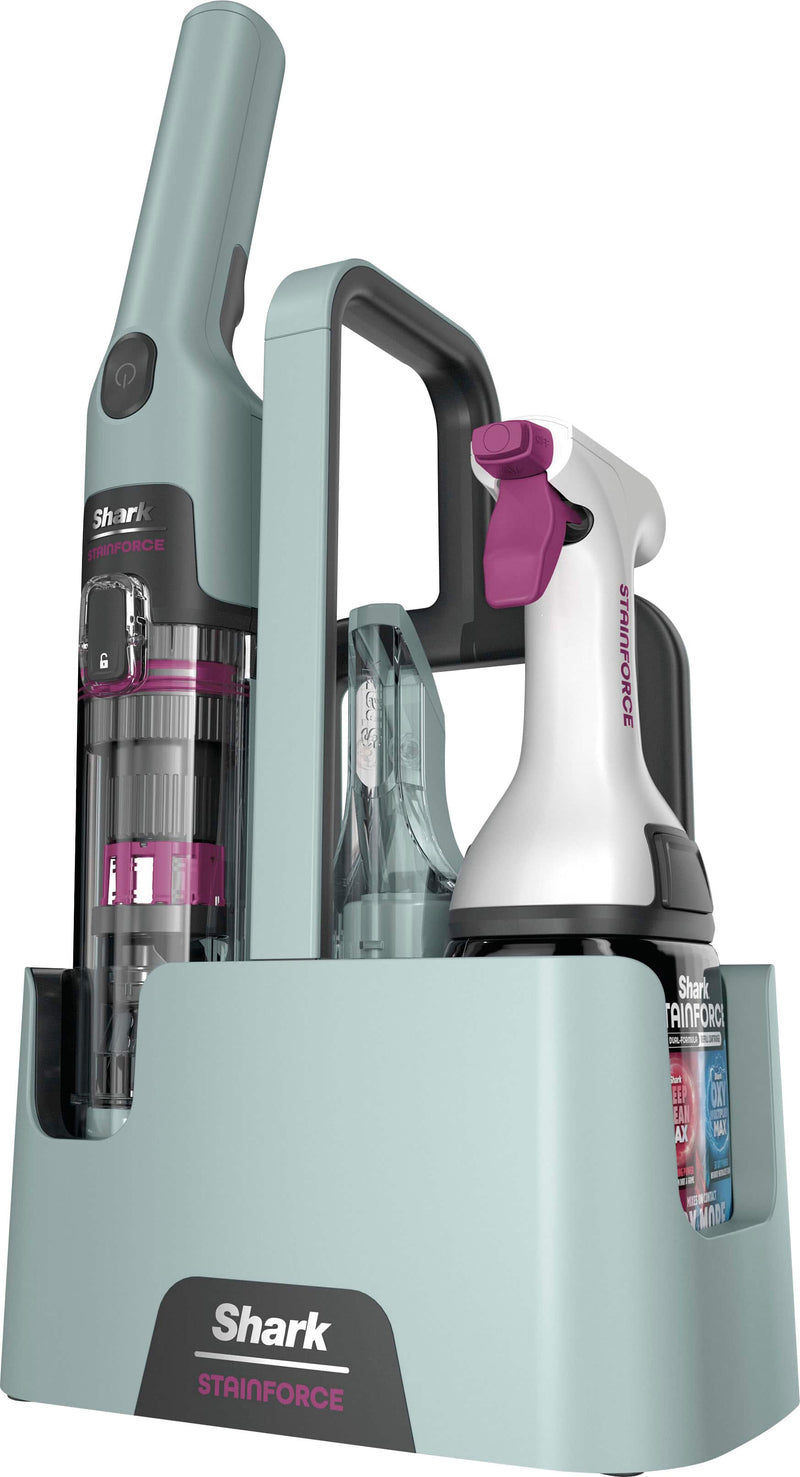Shark - StainForce Cordless Portable Spot  Stain Cleaner with Dual-Activated Cleaning Solution - HX101 - Hawaiian Gray