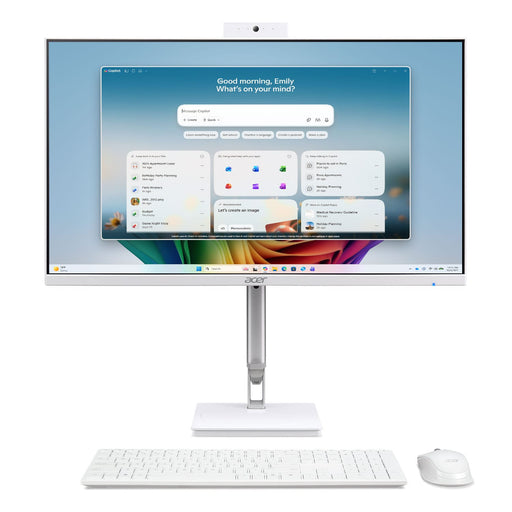Acer - Aspire C24 AIO Copilot+PC Desktop  23.8 FHD Touch Display - AMD Ryzen AI 7 445 2026 - 16GB Memory - 512GB Storage - White