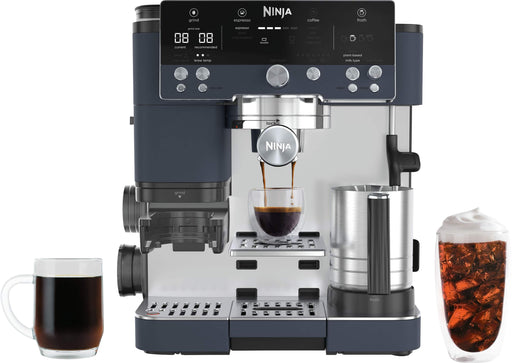 Ninja - Luxe Caf Premier Series 3-in-1 Espresso Coffee and Cold Brew Machine with Grinder and Scale and Hands-Free Frother - Cyberspace