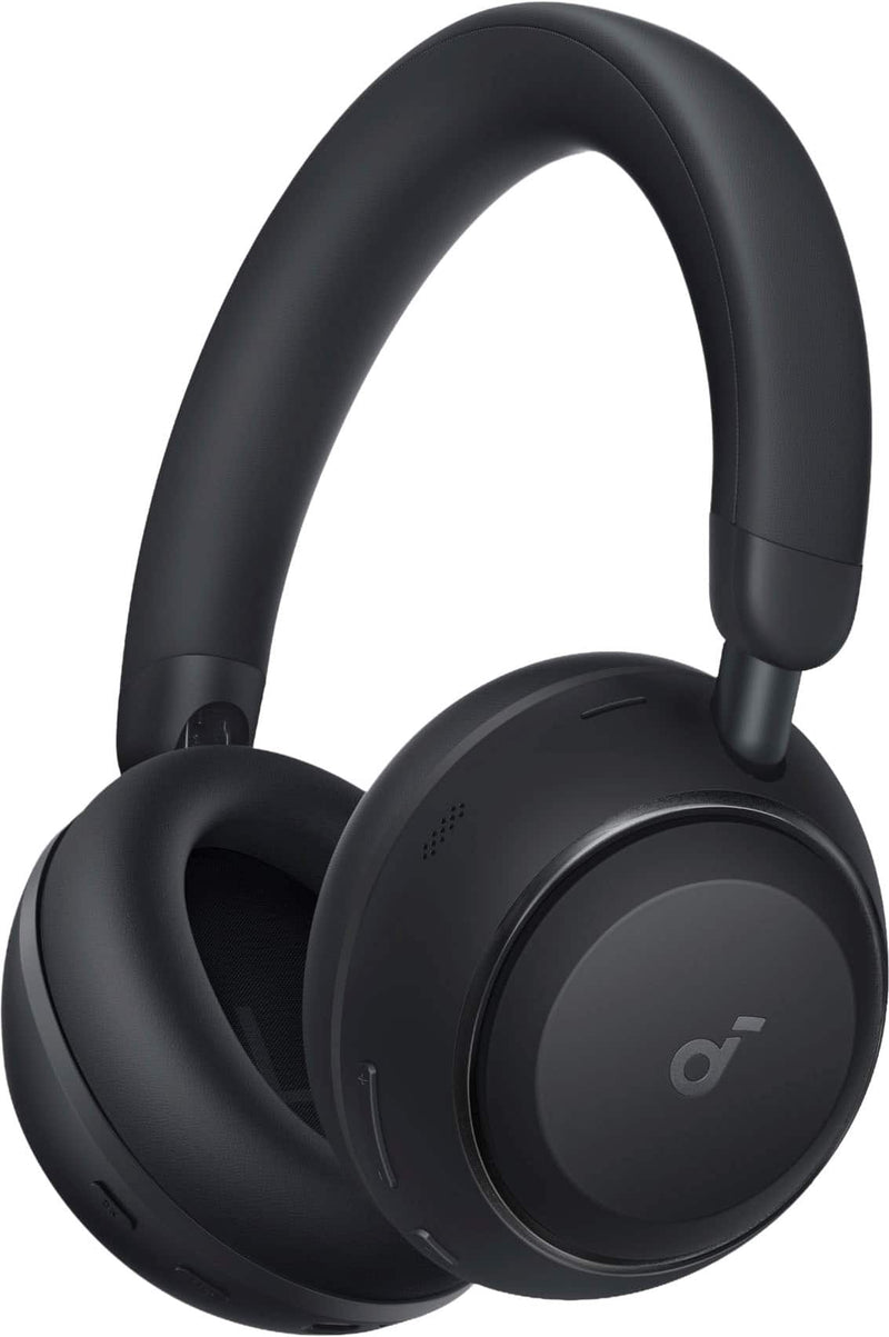 Soundcore - by Anker Space 2 Wireless Bluetoth Noise Cancelling Over-the-Ear Headphones with 50H ANC Playtime and All-Day Comfort - Black