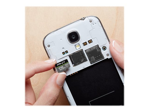 PNY - 128GB PRO Elite Class 10 U3 V30 A2 microSDXC Flash Memory Card