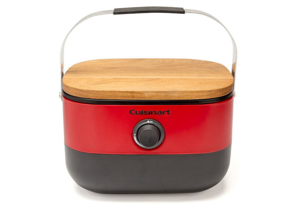 Cuisinart - Venture Portable Gas Grill - Red/Black/Wood