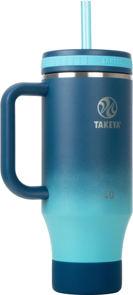 Takeya - 40-oz. Straw Tumbler with Handle - Ombre Adventure