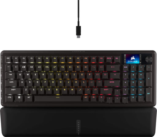 CORSAIR - VANGUARD PRO 96 RGB Wired Magnetic MGX Linear Hall Effect 96 Gaming Keyboard with FlashTap SOCD+Rapid trigger - Black
