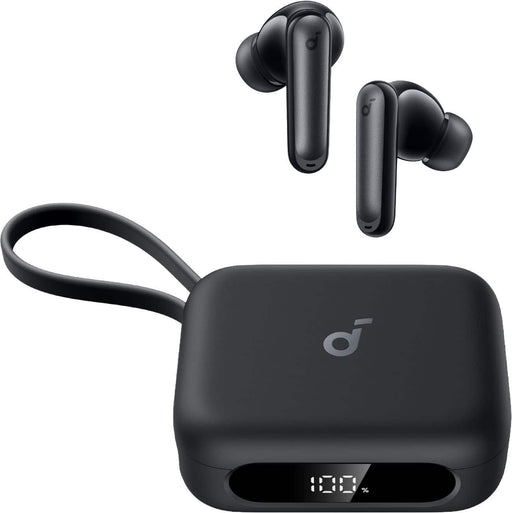 Soundcore - by Anker P41i Bluetooth Wireless In Ear Earbuds with Portable USB-C 3000mAh Phone Charger (With Lightning Adapter) - Black