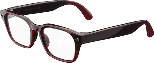Adventurer - Smart AI glasses — Meta AI 12MP Camera Live Translate — Transitions Ruby Lenses - Merlot
