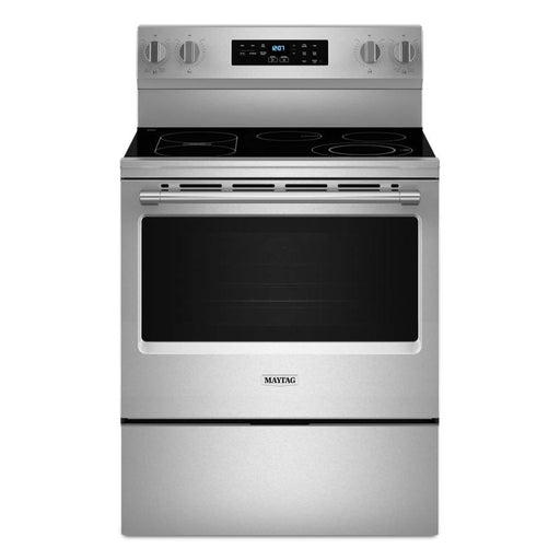 Maytag - 30-Inch Wide Electric Range With No Preheat Air Fry and Air Baking - 5.3 cu. ft. - Stainless Steel