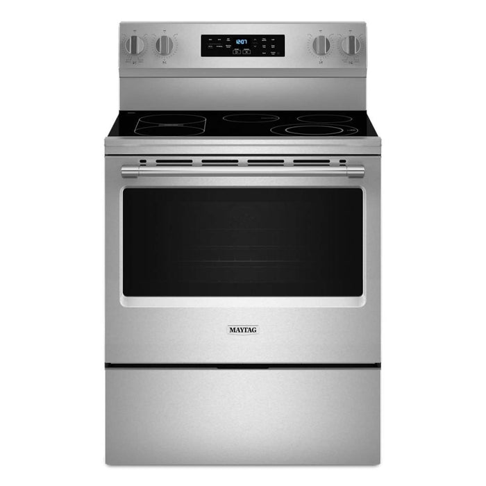 Maytag - 30-Inch Wide Electric Range With No Preheat Air Fry and Air Baking - 5.3 cu. ft. - Stainless Steel