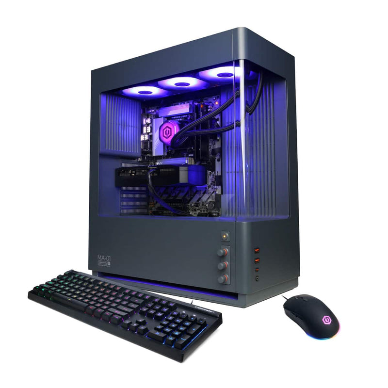 CyberPowerPC - Gaming Desktop - Intel Core Ultra 7 270K Plus - NVIDIA GeForce RTX 5070 12GB - 32GB DDR5 - 2TB PCIe 4.0 SSD Storage - Gray