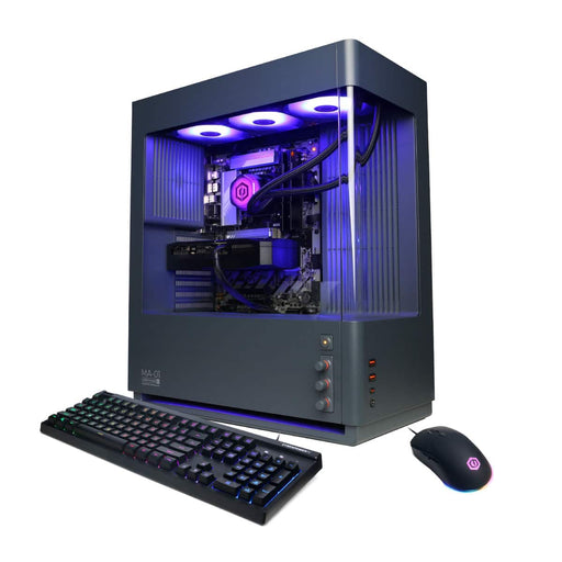 CyberPowerPC - Gaming Desktop - Intel Core Ultra 7 270K Plus - NVIDIA GeForce RTX 5070 12GB - 32GB DDR5 - 2TB PCIe 4.0 SSD Storage - Gray
