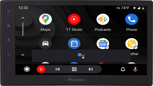 Pioneer - 6.8" Apple CarPlay/Android Auto Bluetooth Digital Media (DM) Receiver with backup camera input - Black