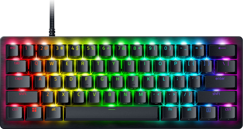 Razer - Huntsman V3 Pro Mini 60 Wired Analog Optical Linear Switch Gaming Keyboard with Snap Tap - Black