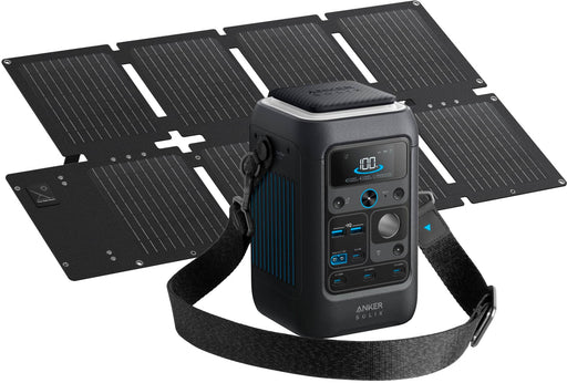 Anker - SOLIX C300X DC Solar Generator 288Wh (90000mAh)/300W 2-in-1 Power Pack for Outdoor Camping (288 Wh Capacity) - Black