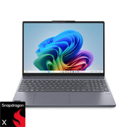 Lenovo - IdeaPad Slim 3x - Copilot+ PC - 15.3" 2k Touchscreen Laptop - Snapdragon X X1-26-100 2025 - 16GB Memory - 256GB SSD - Luna Grey