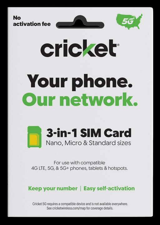 Cricket Wireless - Sim Card - Multi
