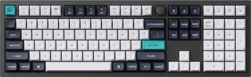 Keychron - Q6 Max 100 Custom Wireless RGB Mechanical Keyboard with Programmable QMK/VIA Hot-Swappable Banana Switch - Black