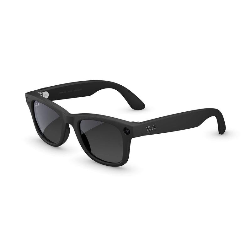 Ray-Ban Meta - Wayfarer (Gen 2) glasses with Meta AI Audio Photo Video Compatibility - Polarized Graphite lenses - Matte Black