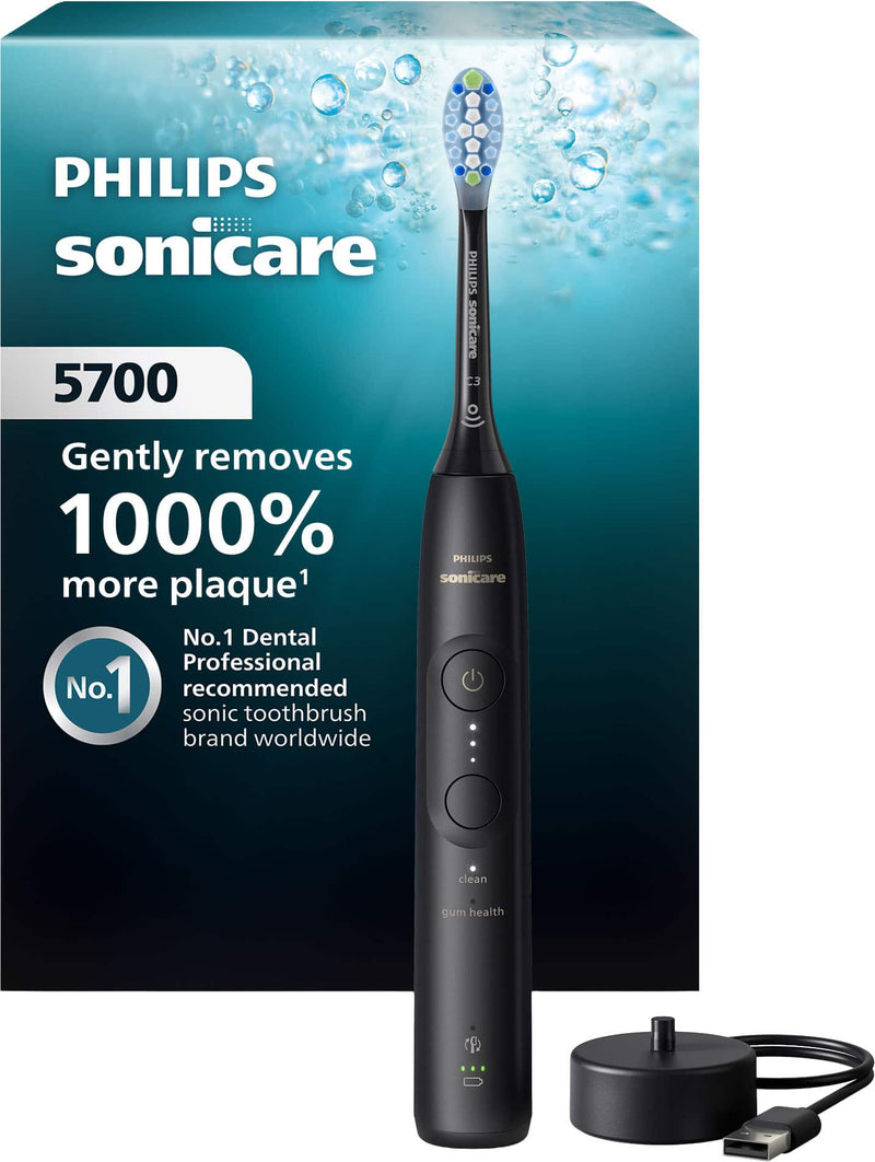 Philips Sonicare - 5700 Series Rechargeable Electric Toothbrush - HX7131/01 - Black