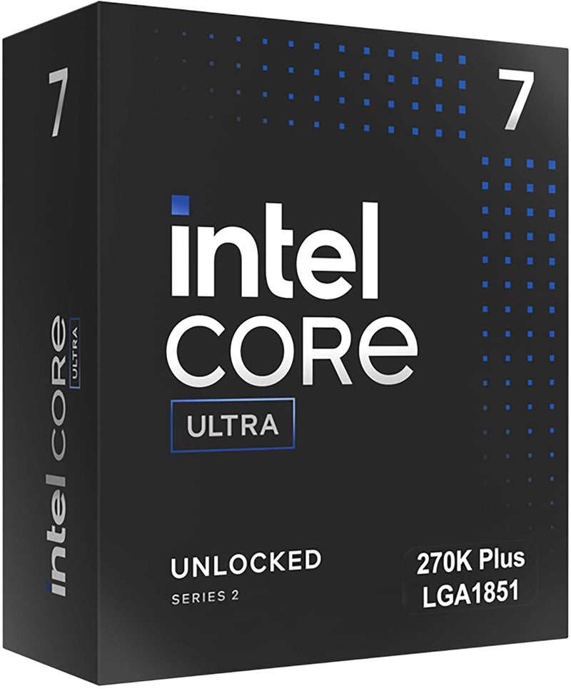 Intel - Intel Core Ultra 7 Processor 270K Plus 24 cores (8 P-cores + 16 E-cores) up to 5.5 GHz - Multi