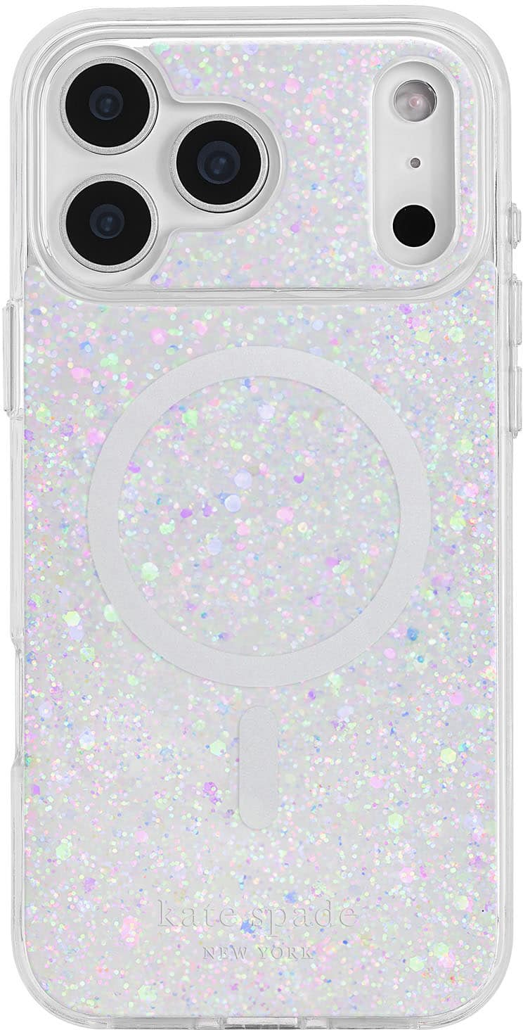 kate spade new york - Protective Case with MagSafe for Apple iPhone 17 Pro Max - Chunky Glitter Iridescent