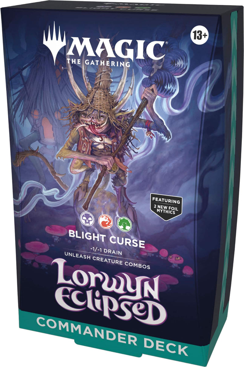 Wizards of The Coast - Magic The Gathering Lorwyn Eclipsed Commander Deck - Blight Curse