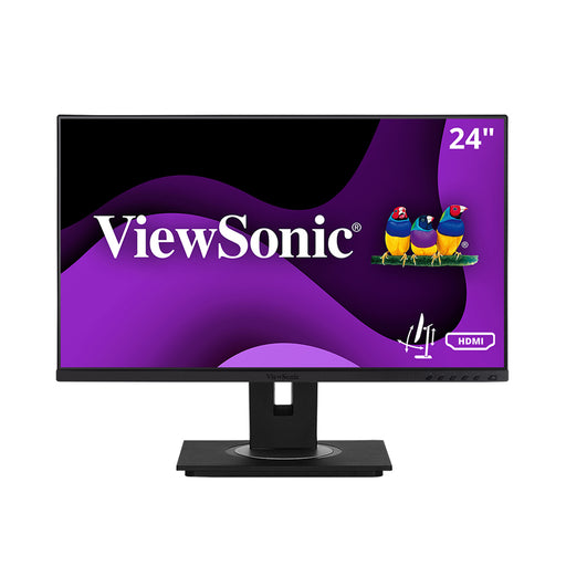 ViewSonic - VG2448A 23.8" IPS LCD FHD Monitors (DisplayPort VGA USB HDMI) - Black
