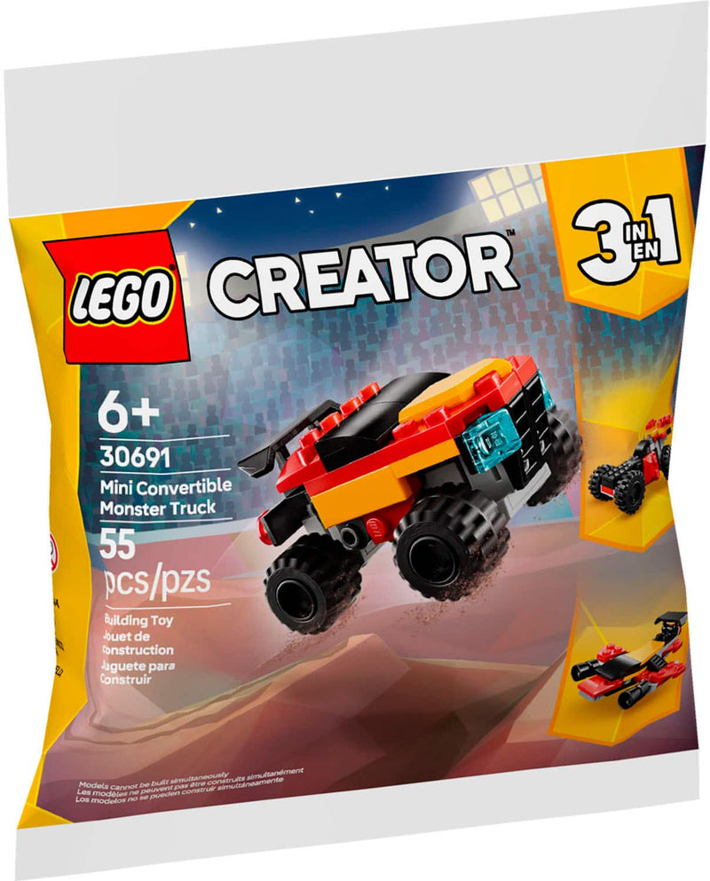 LEGO - Creator 3 in 1 Mini Convertible Monster Truck Toy 30691