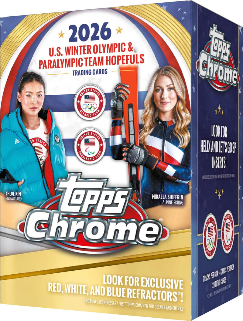 2026 Topps Chrome U.S. Winter Olympics  Paralympic Team Hopefuls Blaster Box