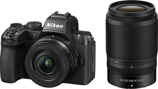 Nikon - Z50II Mirrorless Camera Two Lens Kit with NIKKOR Z DX 16-50mm f/3.5-6.3 VR and NIKKOR Z DX 50-250mm f/4.5-6.3 VR Lenses - Black