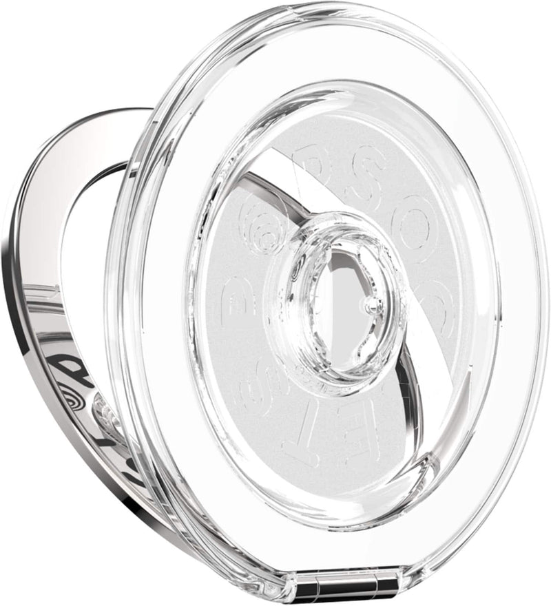 PopSockets - MagSafe Kick-Out BASE Only Compatible Only with PopTops Universal Magnetic Grip Base for Cell Phones - Clear