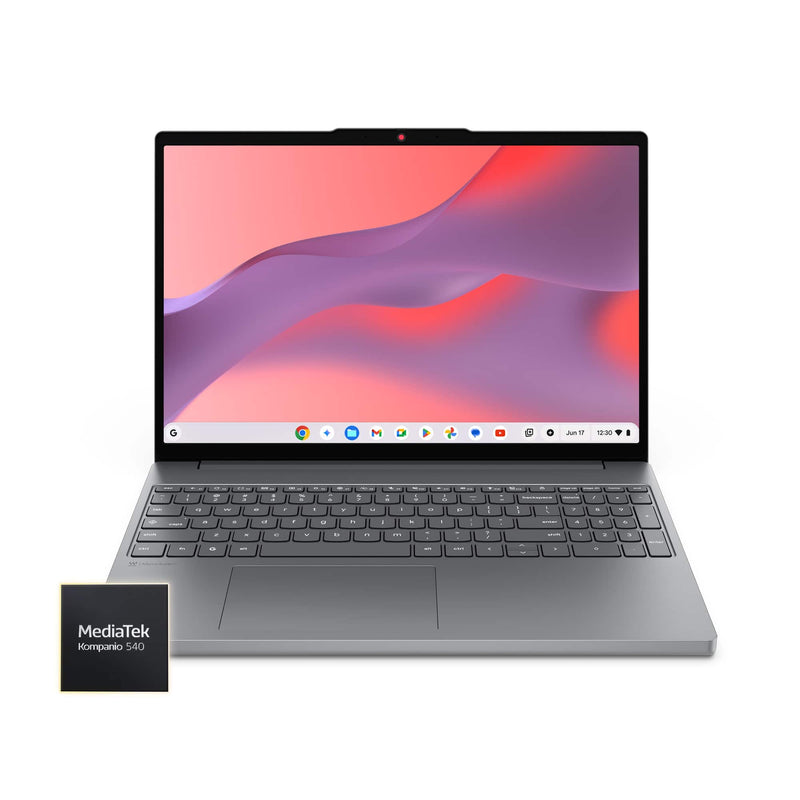 Lenovo - Chromebook M 15.3" 2K Laptop - MediaTek Kompanio 540 2026 - 4GB Memory - 64GB Storage - Luna Grey