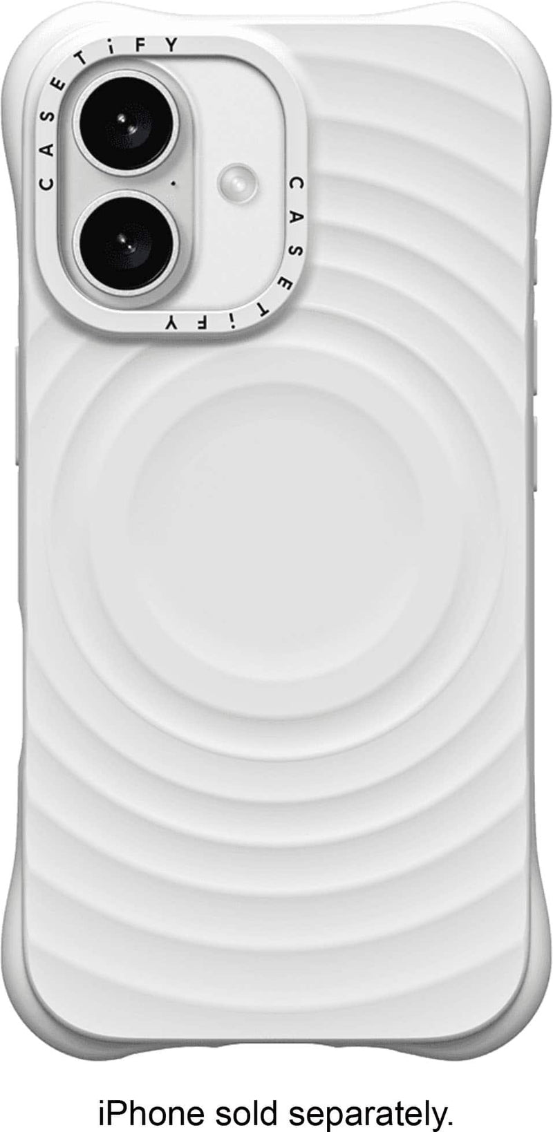 CASETiFY - Essentials Ripple Case with MagSafe for Apple iPhone 16 - White