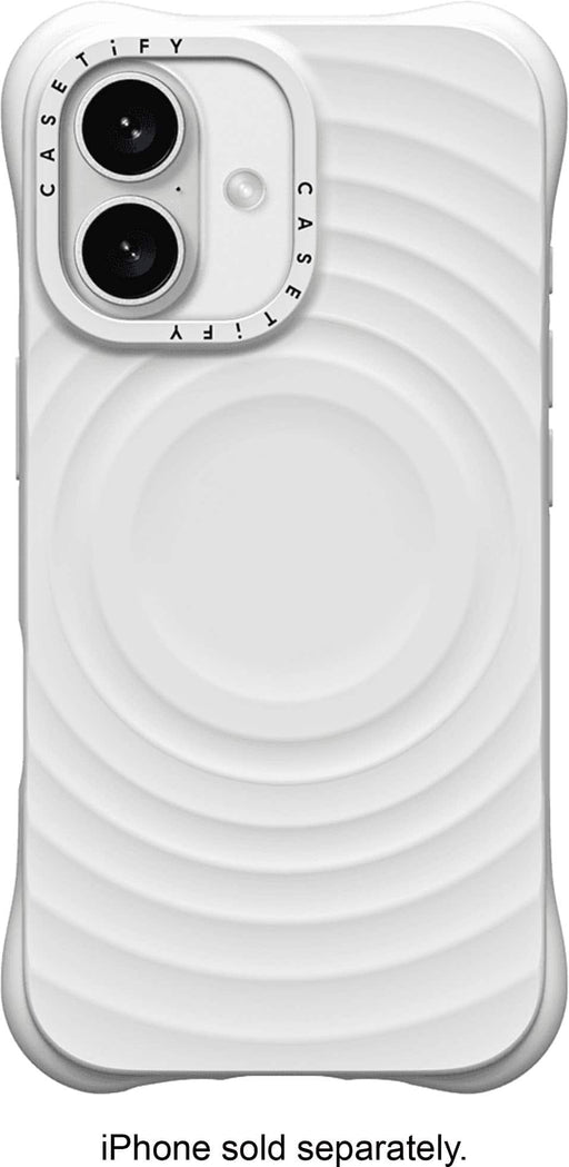 CASETiFY - Essentials Ripple Case with MagSafe for Apple iPhone 16 - White