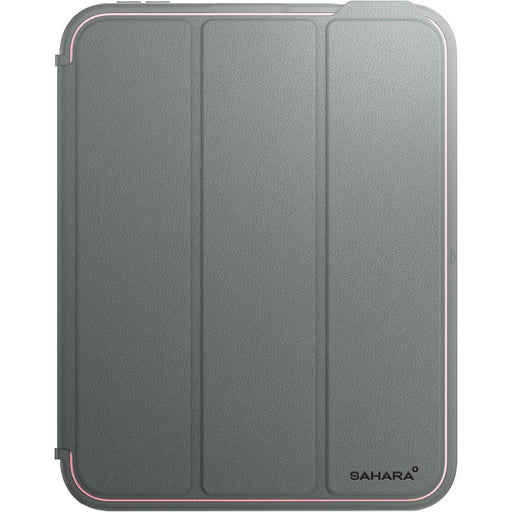 SaharaCase - Raider Series Heavy Duty Folio Case for Apple iPad mini (A17 Pro) and iPad mini (6th Gen) - Mist Gray/Pink