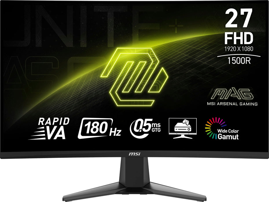 MSI MAG 27C6F - LED monitor - curved - Full HD (1080p) - 27" - HDR