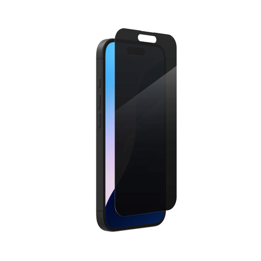 ZAGG - Glass Elite Privacy Screen Protector for Apple iPhone 16 iPhone 15 - Clear