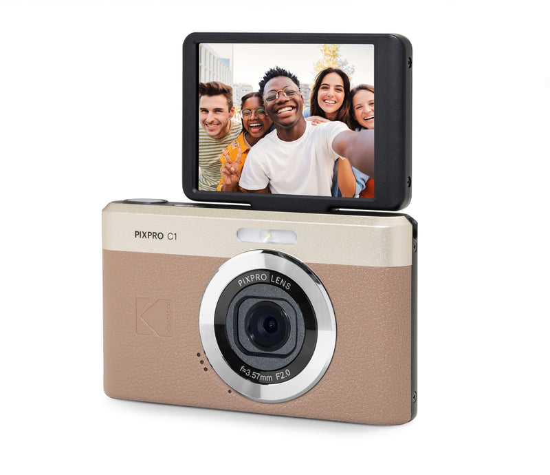 Kodak - PIXPRO C1 Digital Camera - Brown