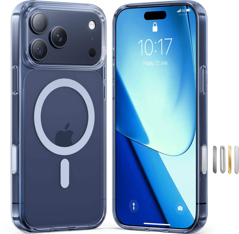 TORRAS - Guardian Magnetic - Military-Grade Protective Case with Ergonomic Grip  18N MagSafe Compatibility - Apple iPhone 17 Pro - Clear