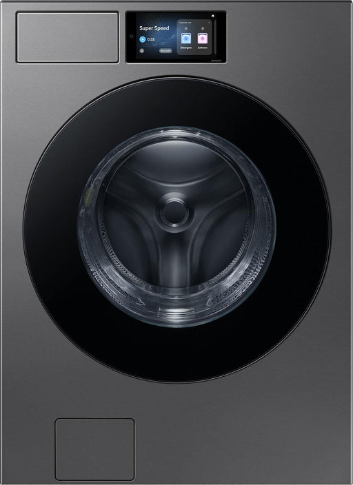 Samsung - 5.3 cu. ft. Bespoke AI Ultra Capacity Front Load Washer with AI Home - Dark Steel