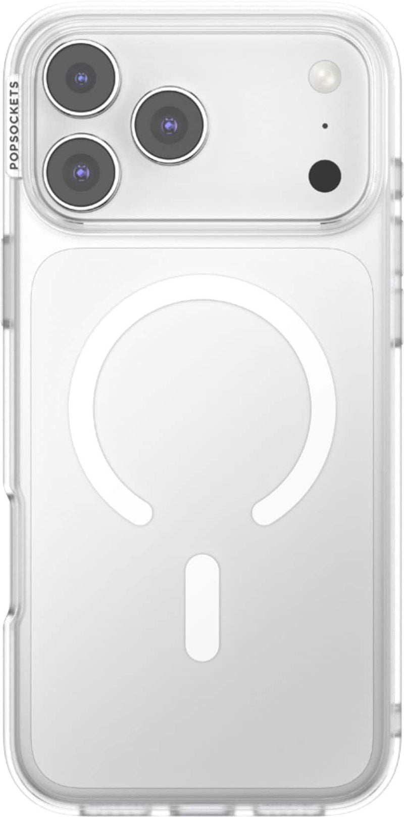 PopSockets - MagSafe PopCase for Apple iPhone 17 Pro Max Case with Customizable Graphic Case Insert (digital code) - Clear