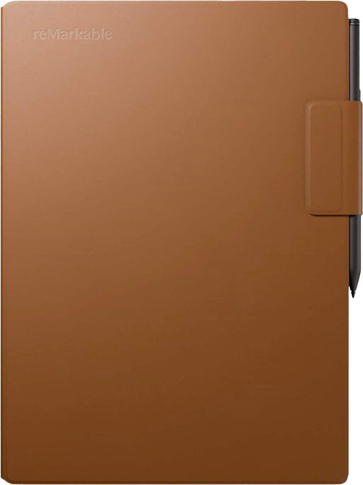 reMarkable Paper Pro - Premium Leather Book Folio for your 11.8'' Paper Tablet - Brown