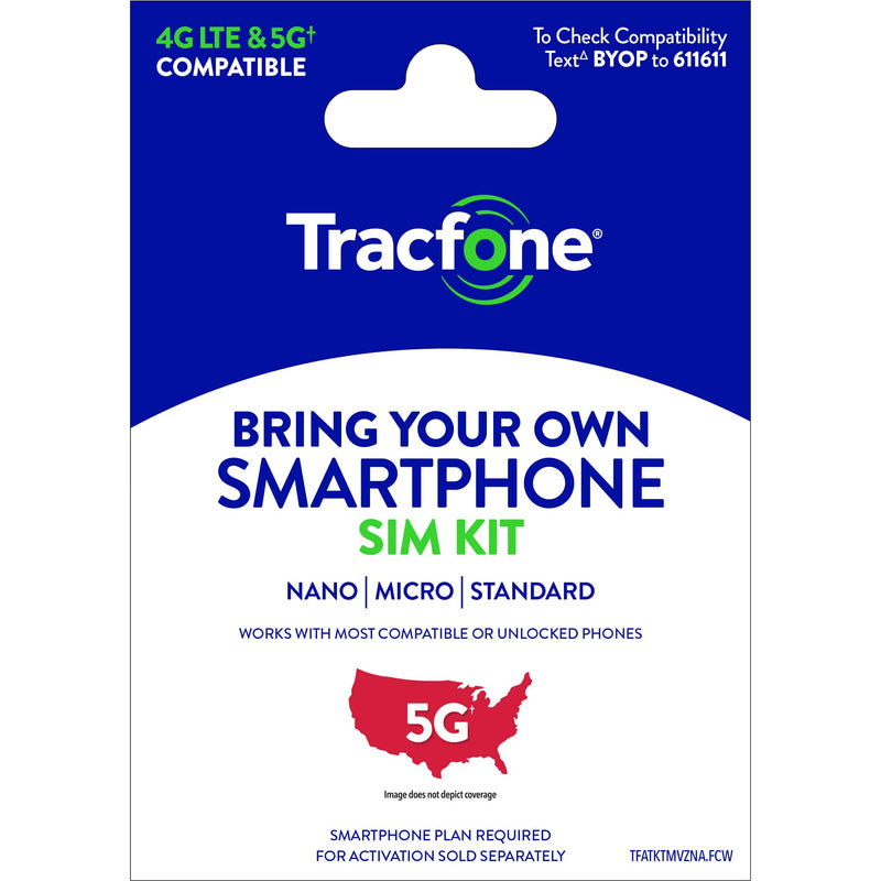 Tracfone - Bring Your Own Phone Mini SIM Pack with Nano/Micro/Standard - Multi