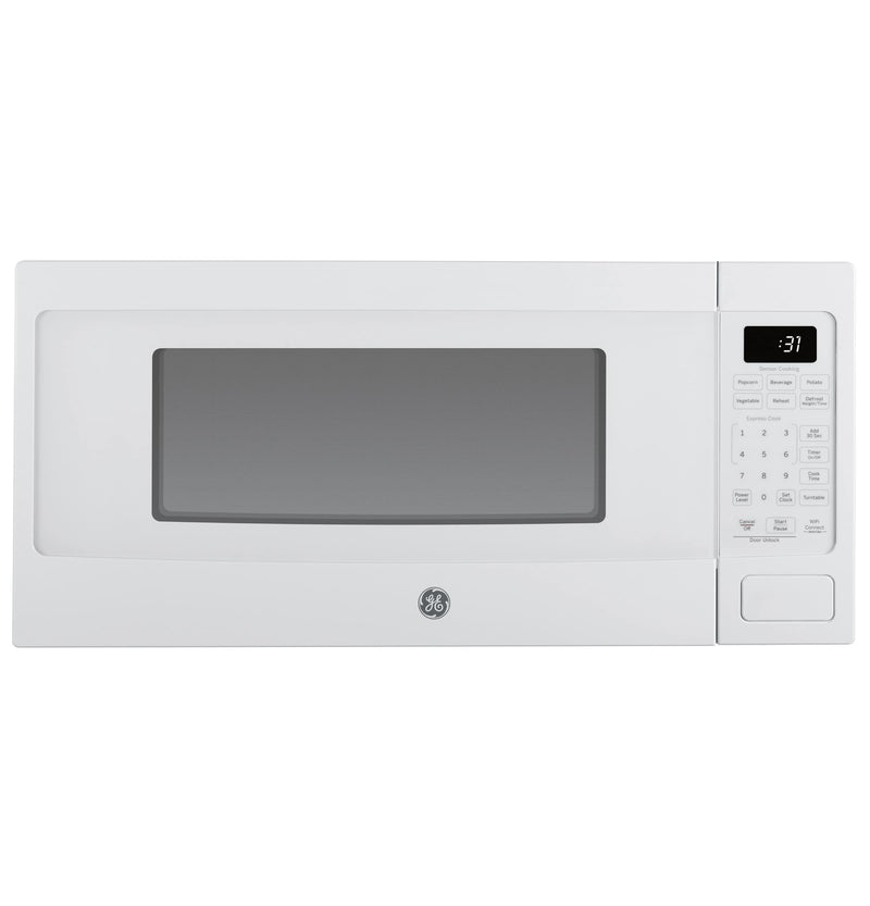 GE Profile - 1.1 Cu. Ft. Countertop Microwave with Sensor Cooking and Built-In Capable Option - White