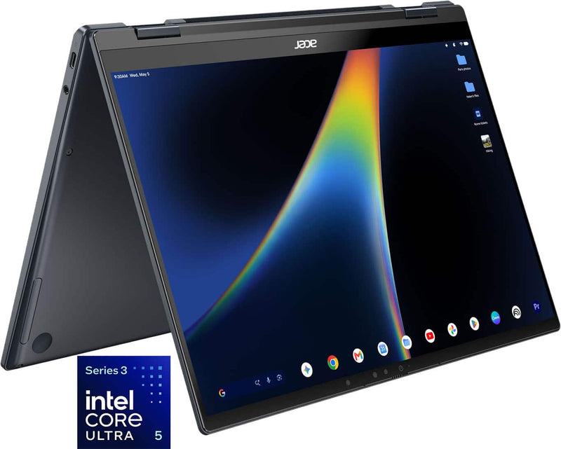 Acer - Googlebook 14 Laptop - 14" 3K OLED 120Hz Touch - Intel Core Ultra 5 Series 3 2026 - 16GB Memory  512GB Storage - Elemental Blue