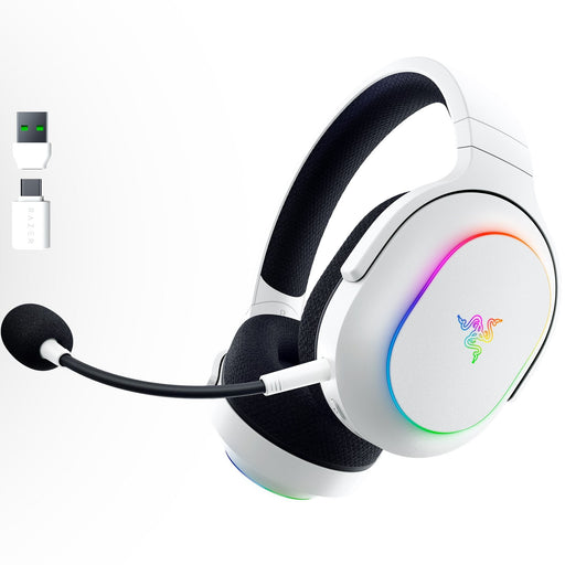 Razer - Barracuda X Chroma Bluetooth Wireless Over-the-Ear Gaming Headset for PC Mac Playstation Switch Steam Deck Mobile - White