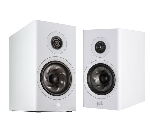 Polk Audio - Polk Reserve R200 Bookshelf Speaker 1" Pinnacle Ring Tweeter  6.5" Turbine Cone Woofer (Pair) - White